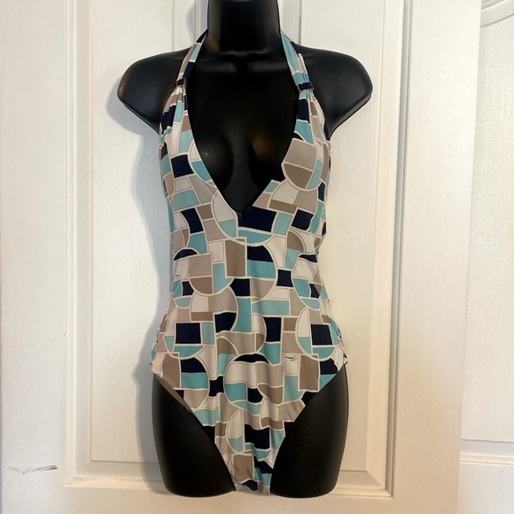 “TRINA TURK” Disco Deco Halter Neck Bathing Suit - Picture 6 of 16